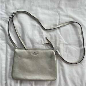 Champagne Colored Leather Kate Spade Crossbody!